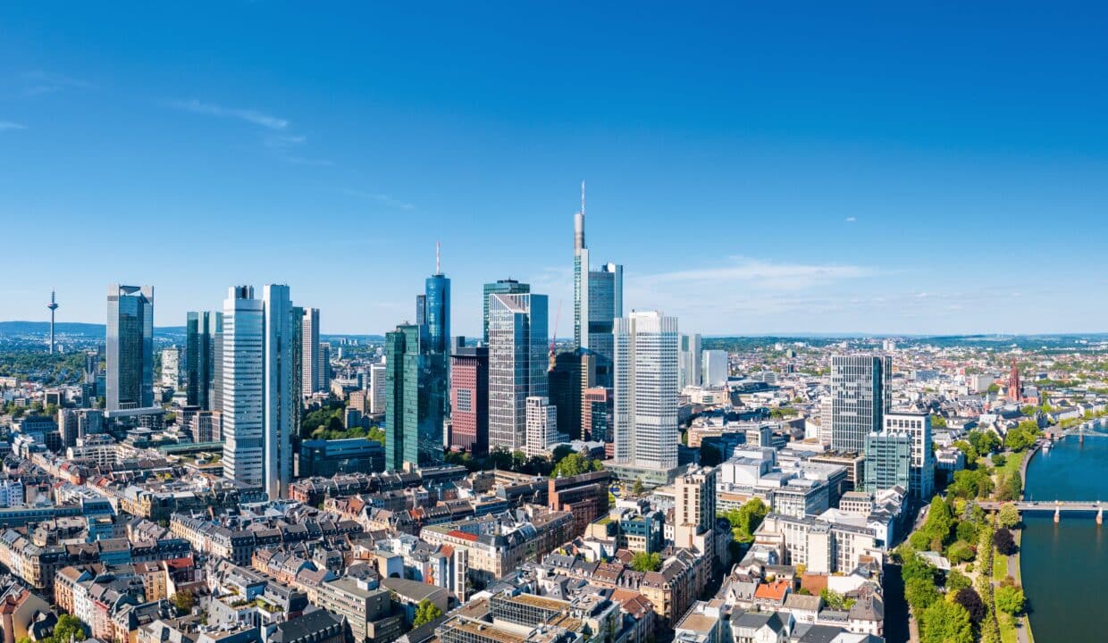 Die wunderschöne Skyline von Frankfurt am Main